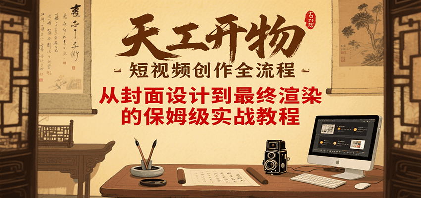 图片[1]-天工开物短视频创作全流程，从封面设计到最终渲染的保姆级实战教程-创新社-资源网-最新项目分享网站