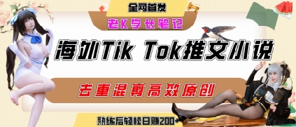 海外tiktok小说推文暴力项目,高停留率,高转化率,上手后一天搞顿饭钱不是问题-十九云栈十九云栈