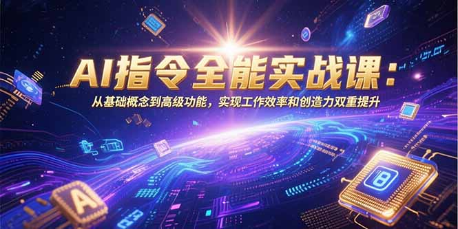 AI指令全能实战课:从基础概念到高级功能,实现工作效率和创造力双重提升-十九云栈十九云栈